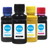 Kit 4 Tintas Sublimáticas para compatível Epson Universal EcoTank CMYK 100ml Koga