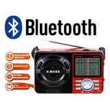 Rádio Bass Retro Vintage Usb Mp3 Bluetooth Marrom A-1088