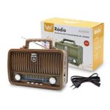 Rádio Am Fm Bluetooth Usb Retro Vintage Altomex Ad8282