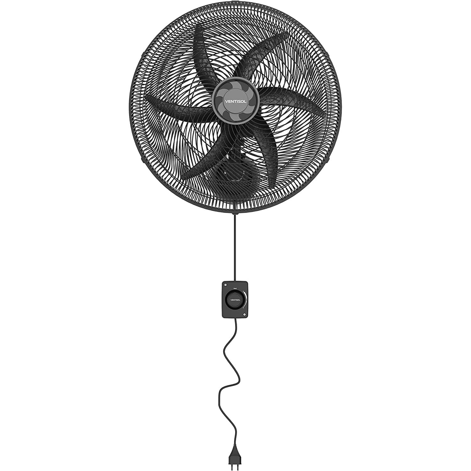 Ventilador De Parede 50cm Ventisol Premium Monta Fácil Preto - 110v