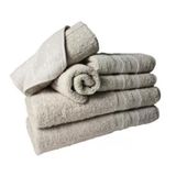 Jogo Toalhas 2 Banhos 2 Rostos 2 Pisos Grande Grossa Bege