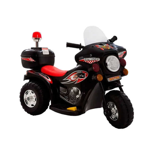 Mini Moto Elétrica Infantil Importway Police 6v