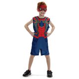 Fantasia Homem Aranha De Ferro Infantil - Super Pop - Marvel  M