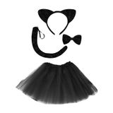 Fantasia Gatinha Kit Gata Carnaval Cosplay Animal Dia Dos Namorados