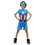 Fantasia Capitão América Infantil - Super Pop - Vingadores - Marvel  P