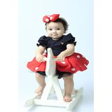 Fantasia Infantil Vestido Minnie Menina