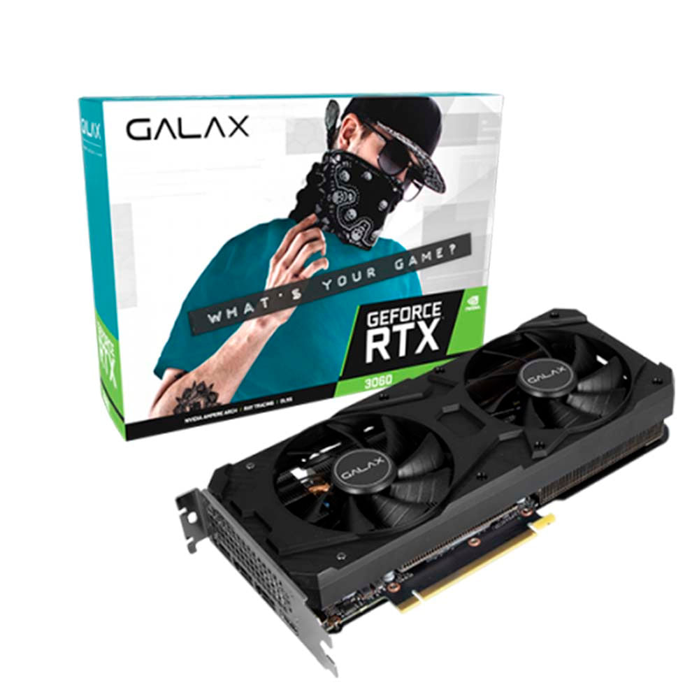 Menor preço em Placa De Video Galax Geforce Rtx 3060 36nol7md1voc 1-click Oc 12gb Gddr6 192bit Conexao Hdmi/display Port