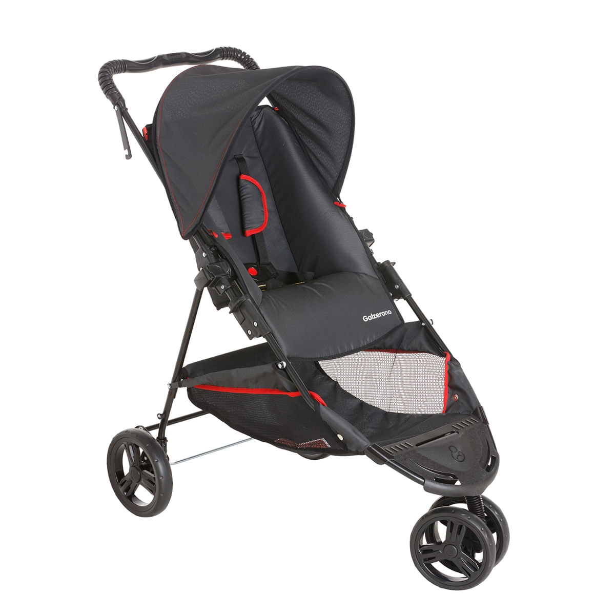 Carrinho Passeio 3 Rodas Tivoli Travel System Galzerano 1461ov Onix Vermelho