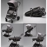 Carrinho De Bebê Cinza Escuro Travel System Burigotto Moises Convert Dark Gray Luxo