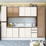 Cozinha Modulada 6 Peças Cj12 Amendoa Rust Off White