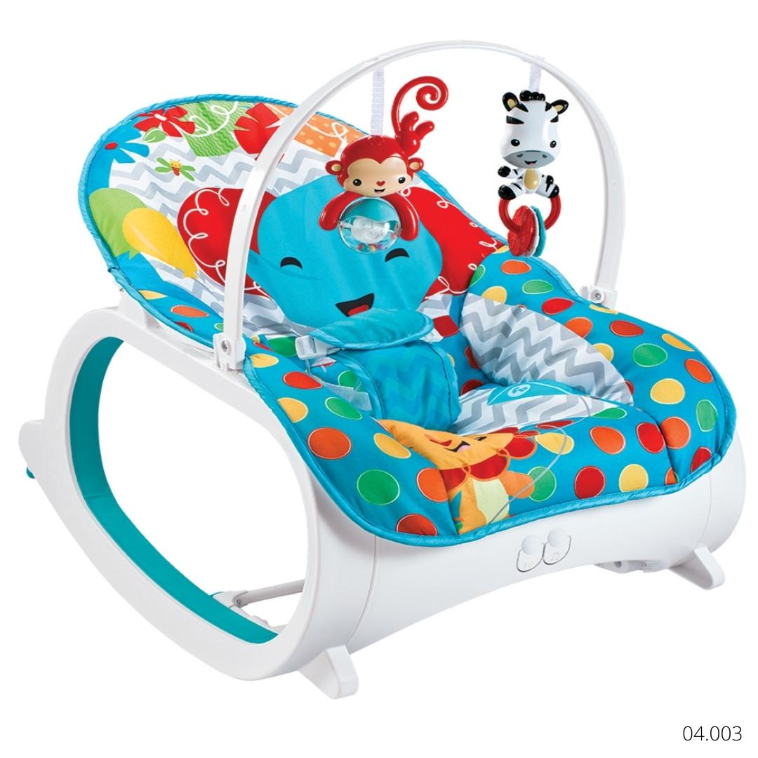 Cadeirinha De Descanso Musical (vibra E Balança) Colorbaby Azul