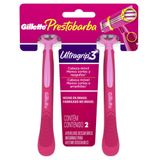 Aparelho De Depilação Prestobarba Ultragrip 3 Base Móvel