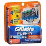 Gillette Fusion Proglide Power Cartridges 4 Cada Por Gillette