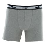 Cueca Boxer Longa Mash Masculina Cotton Algodão Cinza Mescla Grafite Gg