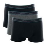 Kit Cueca Boxer Mash 3 Peças Elástico Masculina Algodão Preto P