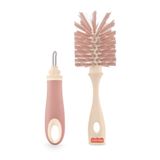 Escova De Bicos E Mamadeiras 2 Em 1 First Moments Rosa Fisher Price - Bb1061