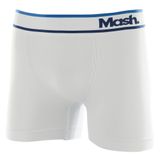 Cueca Boxer Mash Masculina Sem Costura Microfibra Branco M