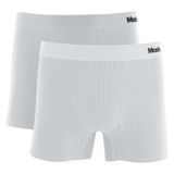 Kit 2 Peças Cueca Boxer Mash Masculina Microfibra Branco Gg