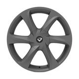 Roda New Santorini 17x6 - 3x100/4x100 Et 42 Grafite Fosco