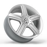 Roda Space 18x6 4x100mm Et45 Prata Brilhante