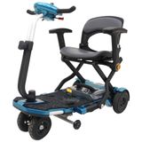 Cadeira De Rodas Elétrica Scooter Triciclo Freedom Lp Dobrável Com Ré E Braços - Azul Metálico