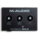 Interface De Áudio M-audio M-track Solo 2 Canais Usb