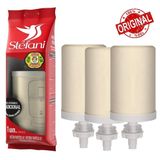 Kit 3 Velas Refis Filtro Barro Stéfani São João Tradicional