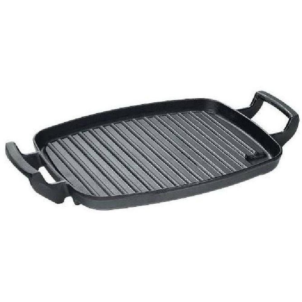 Chapa Grill De Ferro Com Alça Ferro 30x24cm Panela Mineira