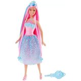 Boneca Barbie Princesa Cabelo Longo Rosa - Mattel