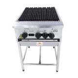 Chapa Charbroiler Americana Profissional Grill Churrasqueira 45cm Gás Inox Com Pé Cggp45 - Venancio