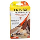 Meias Futuro Medical De Compressão Aberta Até O Joelho Unissex Grande Bege Firme 1 Cada Por 3m (pacote Com 2)