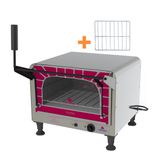 Kit - Forno Assador Refratário Elétrico Prpe-400 220v Mini Chef + Grade Extra - Progás