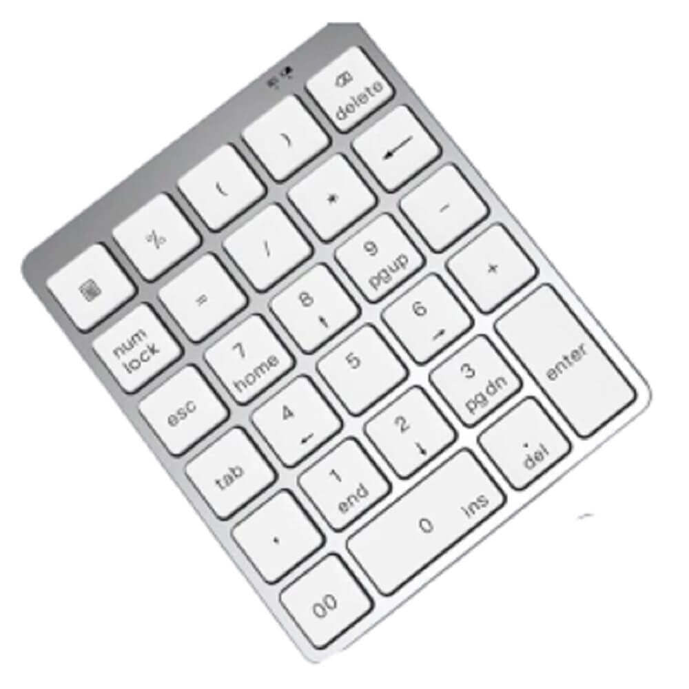 Teclado Numérico Externo Sem Fio Bluetooth 28 Teclas Portátil Recarregável Usb Para Notebook Tablet