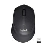 Logitech M331 Silent Plus Mouse Sem Fio 2.4ghz Conexão 1000dpi Preto