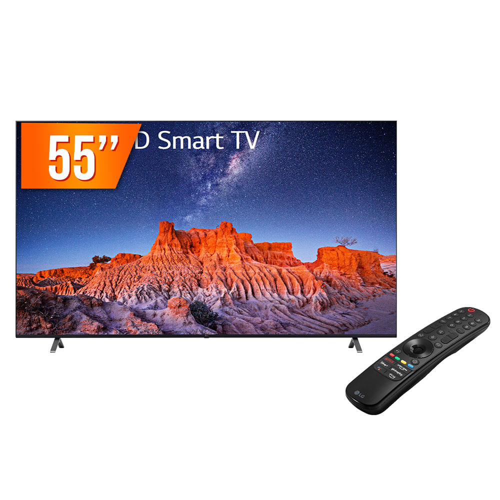 Smart Tv Led 55&amp;quot; Ultra Hd 4k Lg 55uq801c0sb.bwz Thinq Ai 3 Hdmi 2 Usb Wi-fi Bluetooth
