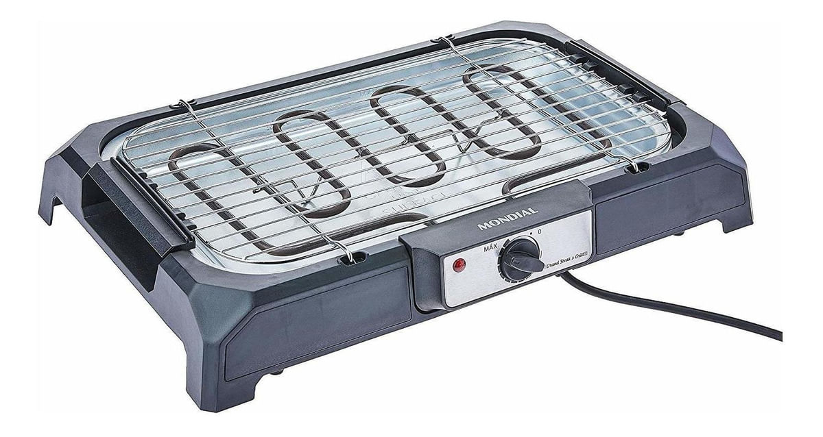 Churrasqueira Elétrica Mondial Ch05 Steak E Grill 220v Preto 220v