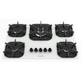 Fogão Cooktop 5 Bocas Mueller Tripla Chama -  À Gás - Branco - Bivolt