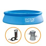 Piscina Inflável Easy Set 1.942 Litros Com Bomba + Filtro Intex