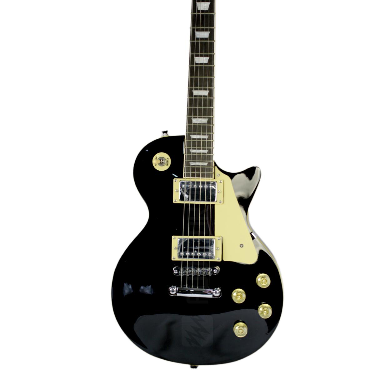 Guitarra Les Paul Strinberg Lps230 Bk Black Preta Com Escudo Tampo Modelo Archtop Tradicional