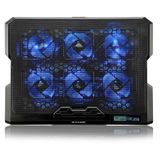 Cooler Para Notebook Com 6 Fans Led Azul Hexa Cooler Multilaser - Ac282