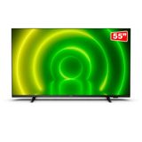 Smart Tv Philips 55&quot; 4k Uhd Led 55pug7406/78, Bluetooth, Wi-fi, 4 Hdmi