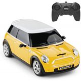 Rastar Mini Cooper Rc Car, 1:24 Bmw Mini Cooper S Carro De Brinquedo De Veículo De Controle Remoto Para Crianças, Amarelo