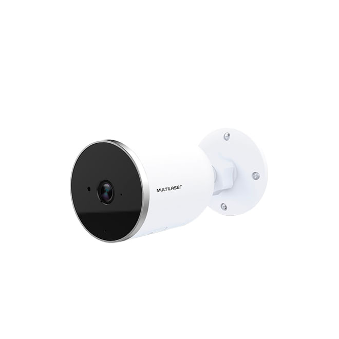 Câmera Externa Inteligente Multilaser Liv Se222 Ip66 Full Hd Wifi Branco