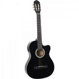 Violao Eletroacustico Flat Cutaway Aco Sf-14 Ceq Preto Giannini