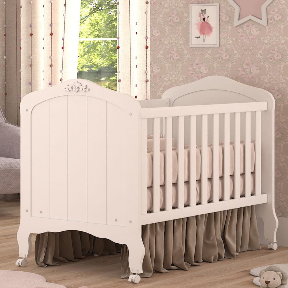 Berço Mini Cama Flex Harmonia - Branco