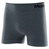 Cueca Boxer Mash Sem Costura Masculina Microfibra Cinza Mescla Claro P