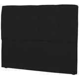 Cabeceira Casal Cama Box 160 cm London Corino Preto - JS Móveis