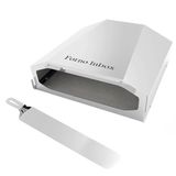 Forno De Pizza Compacto Portátil Para Fogão Com Pegador Anatômico 35cm Inox Saro