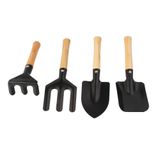 Conjunto De Jardim Aço Galvanizado Preto Com 4 Peças -  A/casa