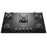 Cooktop A Gás 5 Bocas Continental Mesa De Vidro Temperado Kc5gp